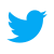 Twitter logo - white bird icon on blue background